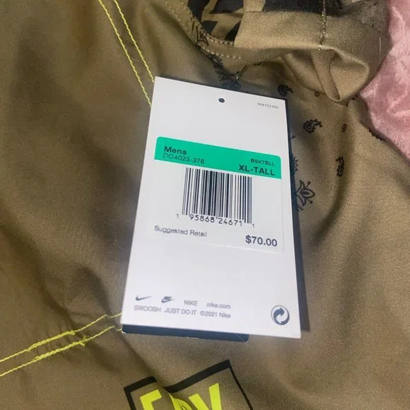 Nike KD Kevin Durant Big & Tall Basketball Green Shirt Size XL-Tall - Picture 2 of 14